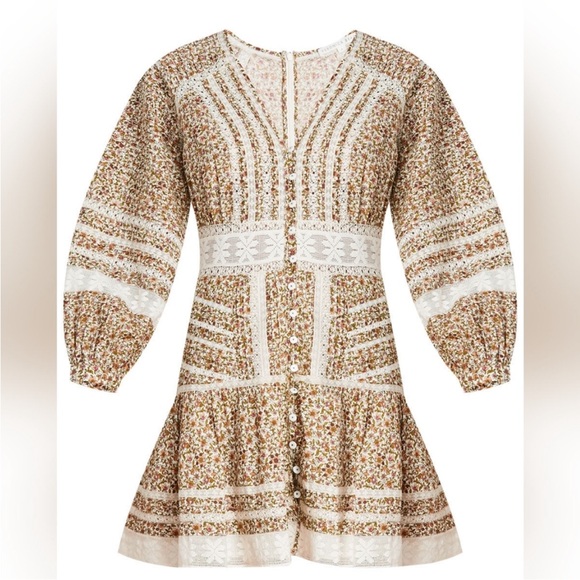 VERONICA BEARD ADDILYN FLORAL DRESS SIZE 10 NWT - Picture 3 of 9